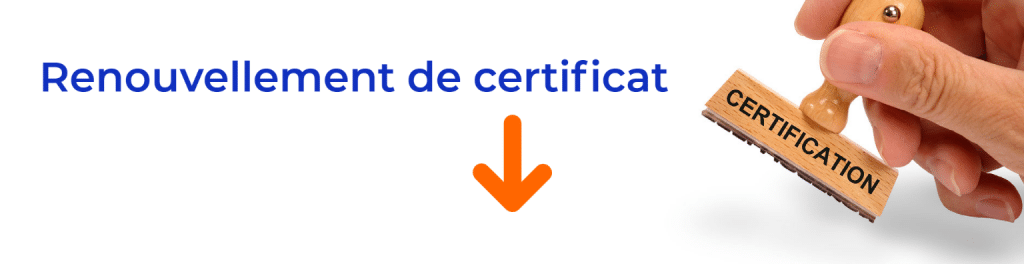 renouvellement certificat fleche