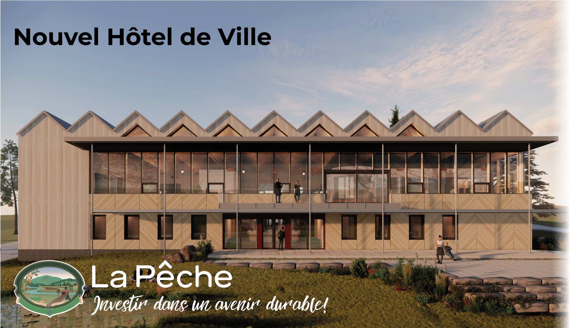 La Toiture du futur Hôtel de Ville de La Pêche —Une première en Amérique du Nord 1 HdV 2