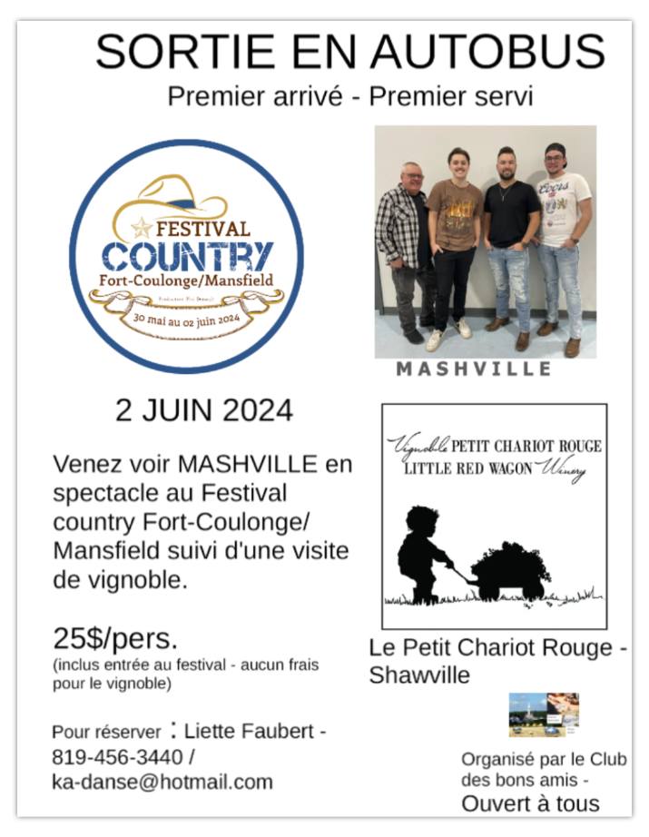 Sortie en Autobus Club des bons amis 2 juin 2024