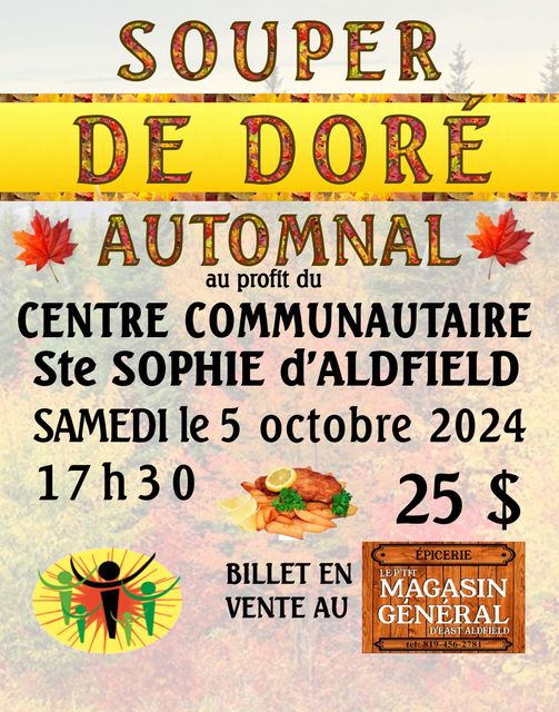 Souper de dore automnal 5 octobre 2024