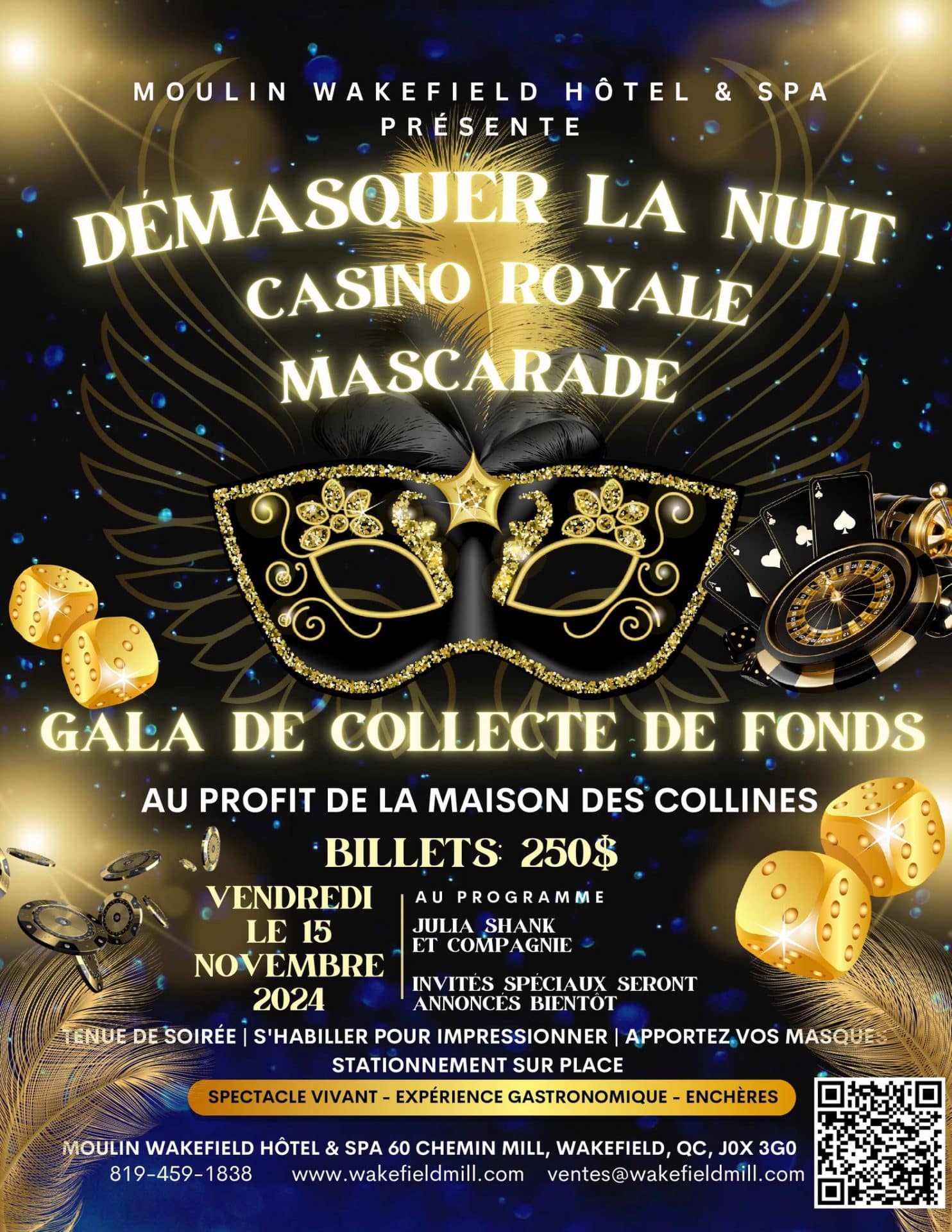 Soiree Casino maison des collines 15 novembre