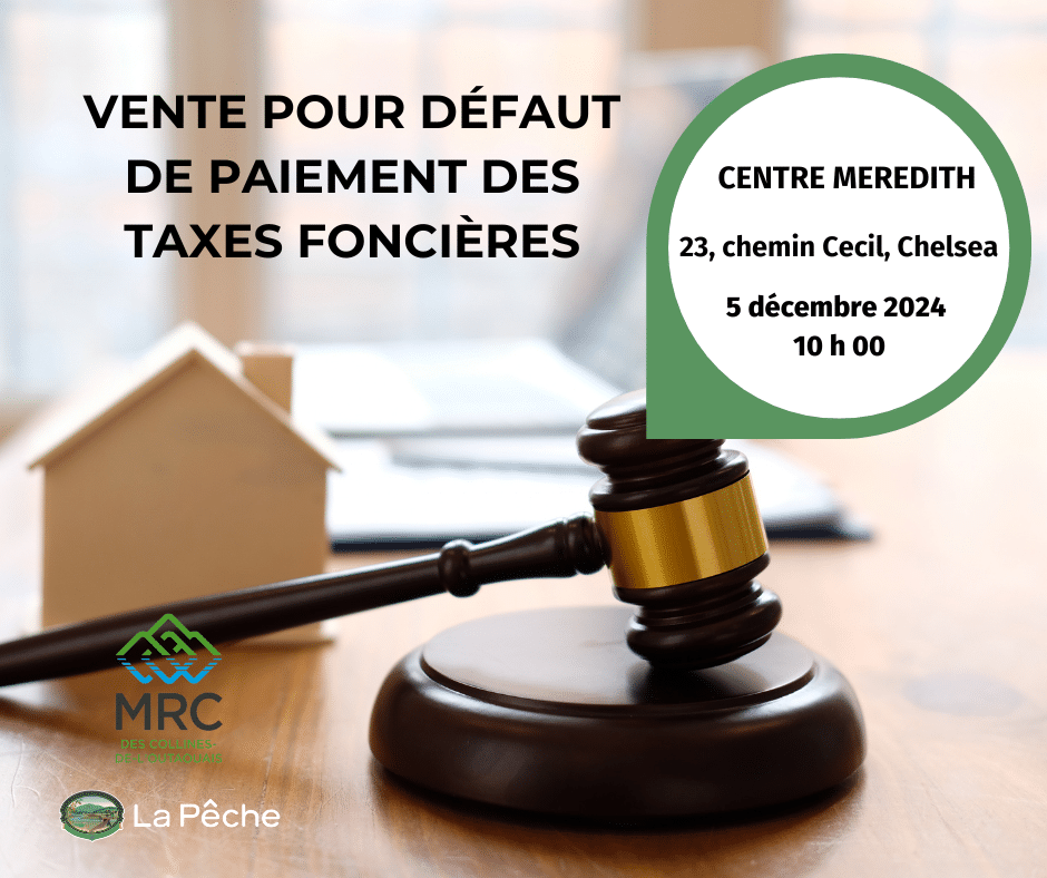 Taxes et évaluation 11 vente taxes 2024