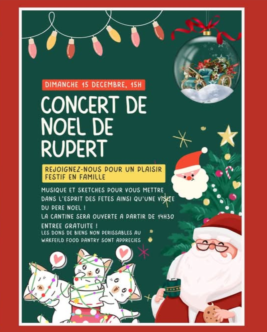 Concert de Noel a Rupert 15 decembre