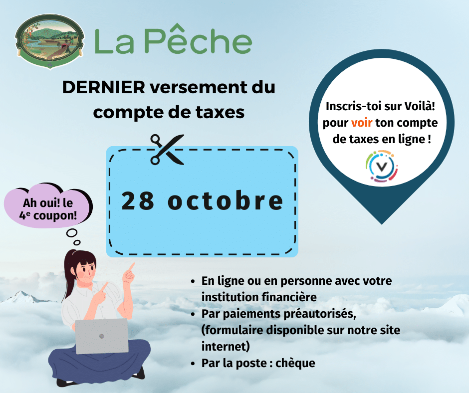 28 octobre 2025 Compte de taxes 1 taxes 2025 pmt 28 oct 1
