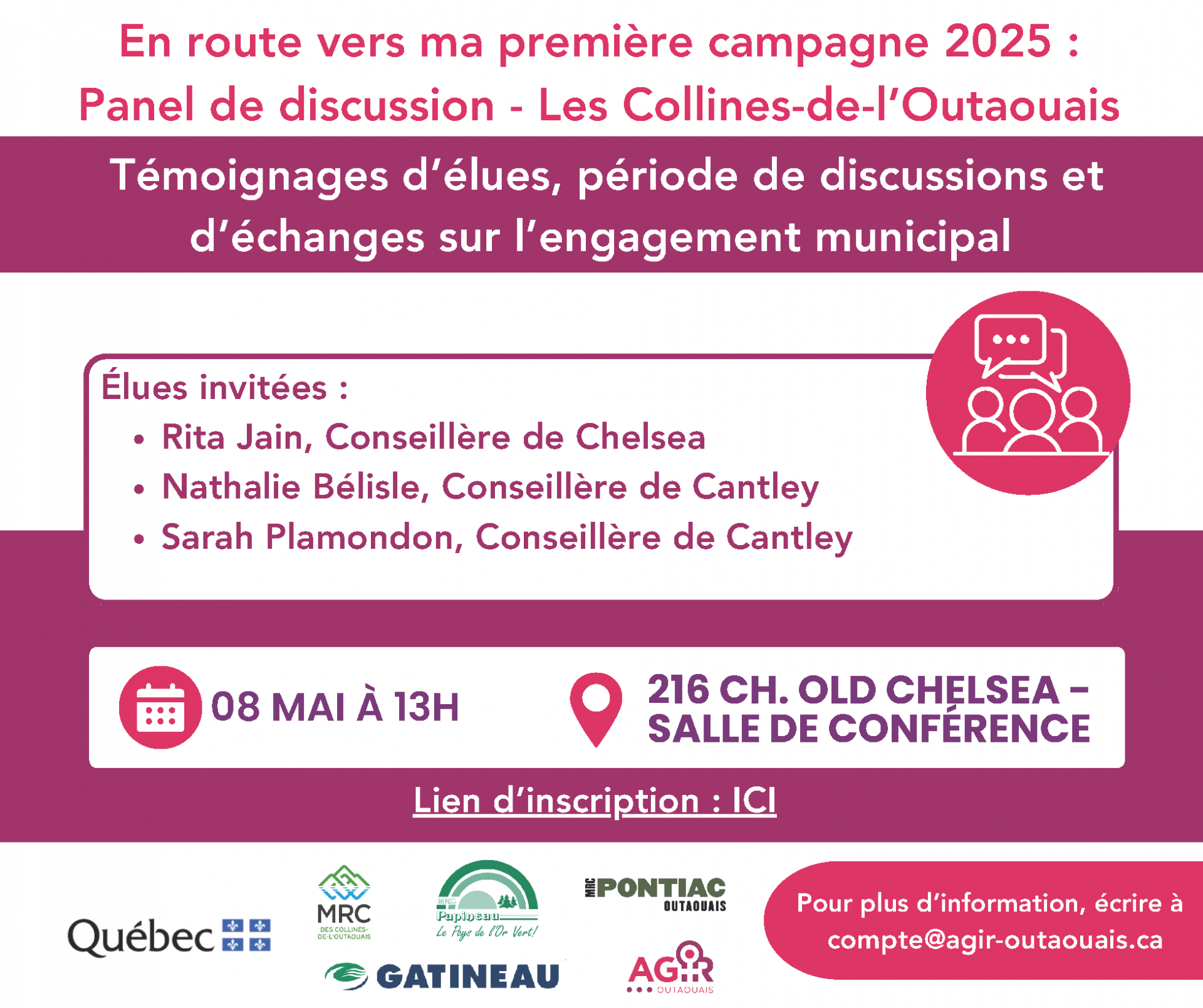 Ma première campagne - Programmation, formation et panel, dès 13 h 1 En route vers ma 1ere campagne 2025 1