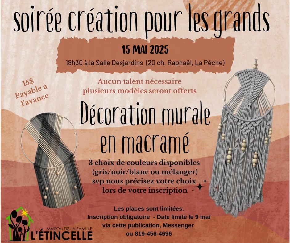 15 mai 2024 soiree creation pour les grands