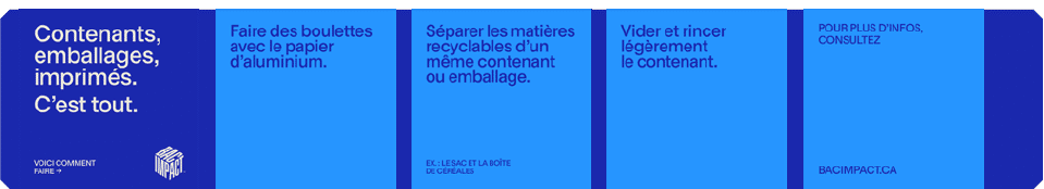 Contenants emballages imprimes. Cest tout