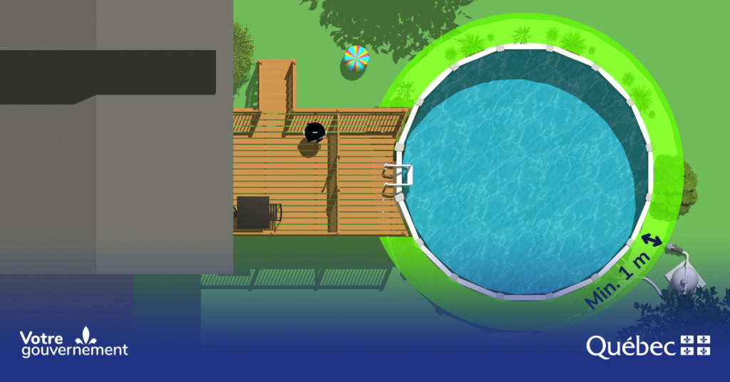 IMA piscine residentielle hors terre 1m