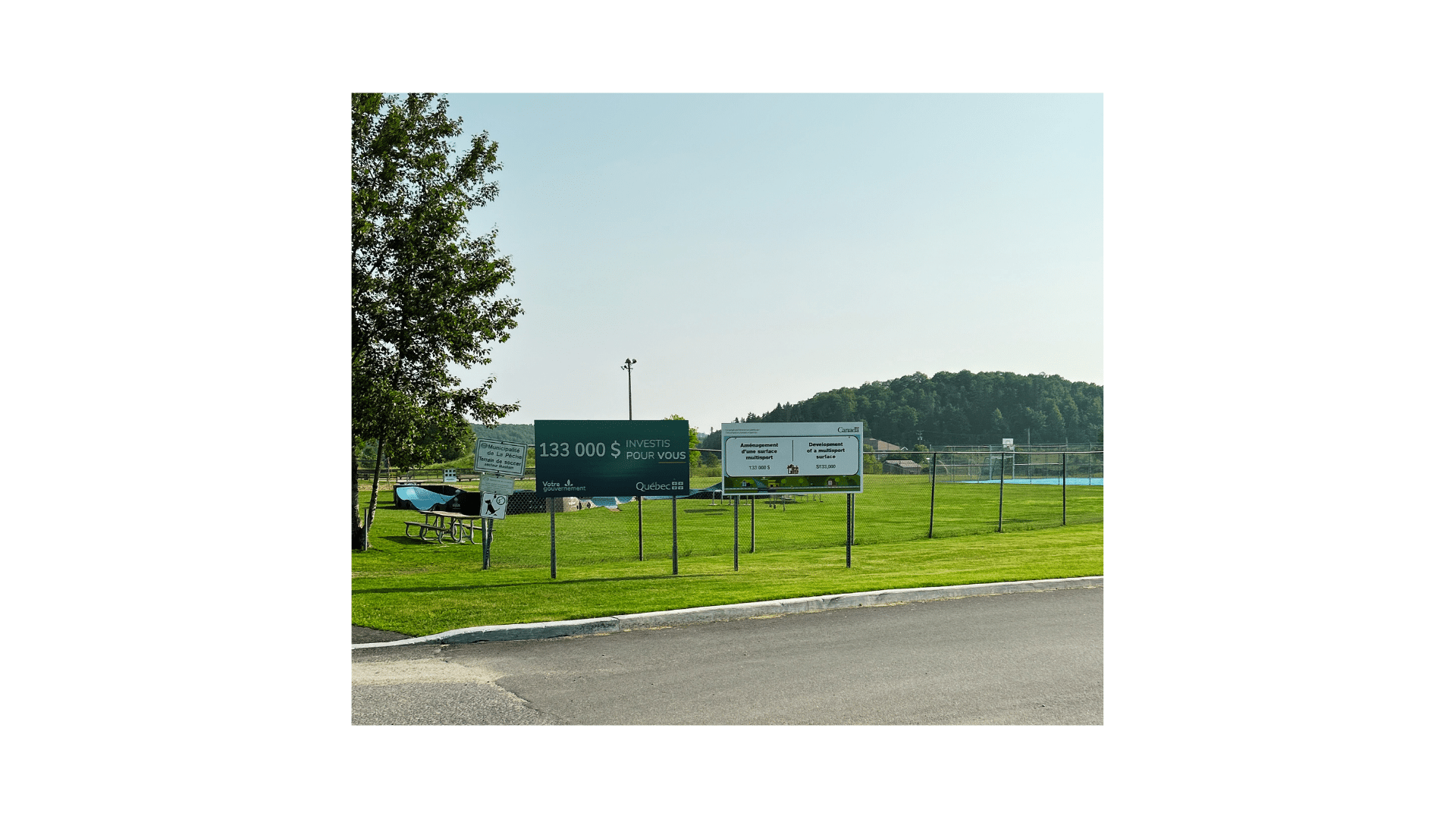 6. Photo du panneaux Surface multisport