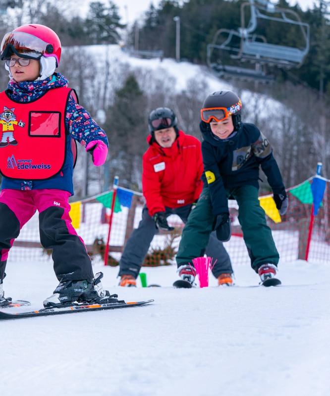 Visitez La Pêche 7 sommet edelweiss ecole glisse pente apprendre ski