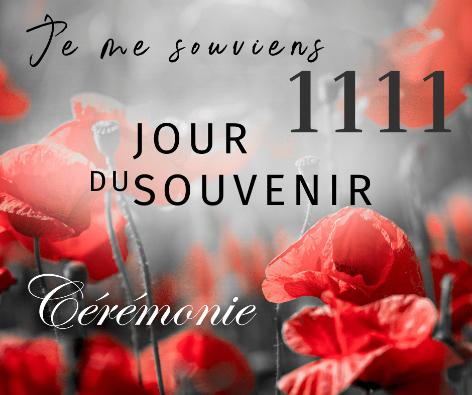 Jour du Souvenir 2025 calendrier