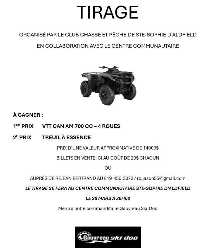 28 mars Souper Club de chasse et peche