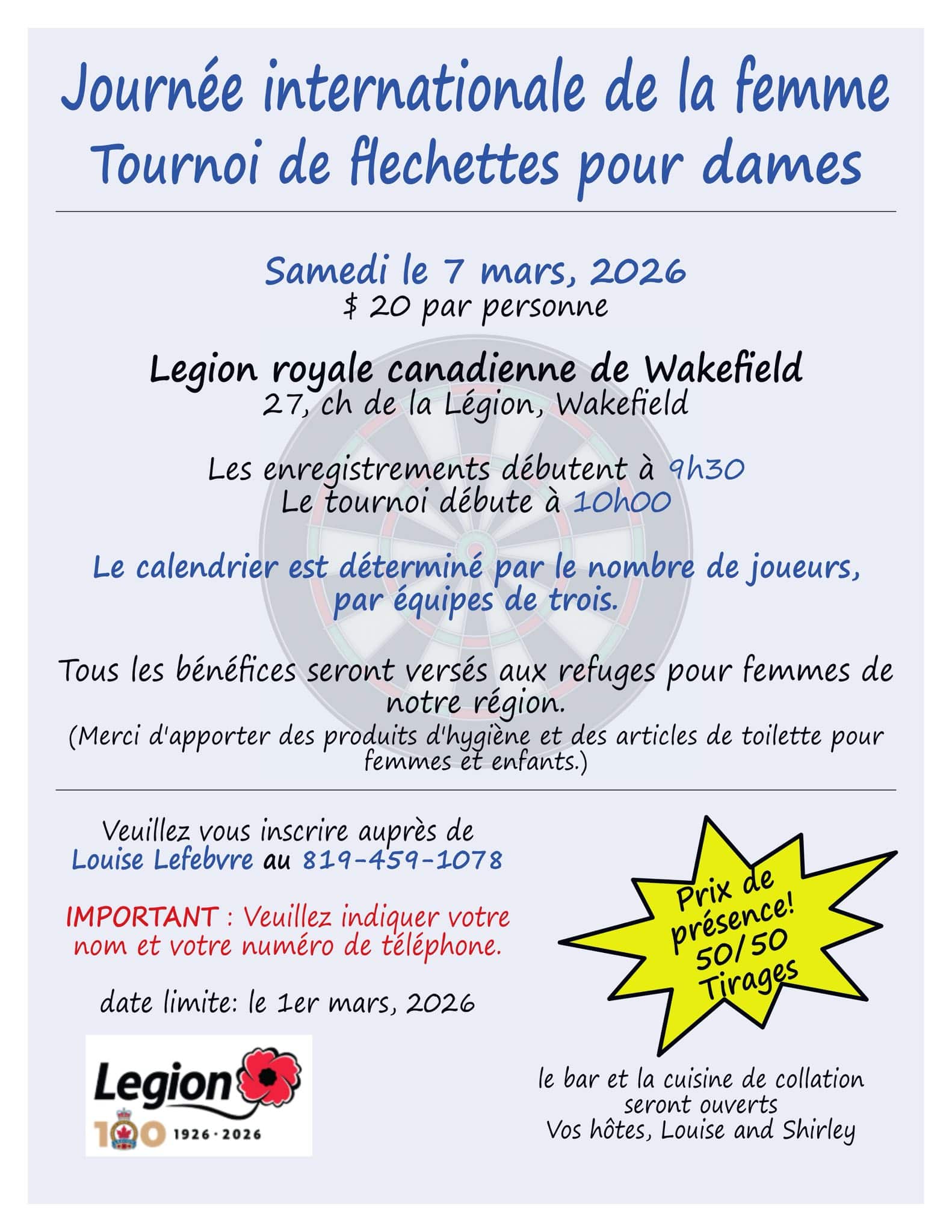 7 MARS 2026 LEGION JOUR FEMME