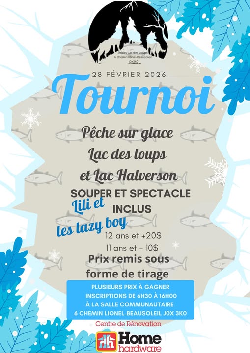 tournoi peche 2026 Lac des Loups