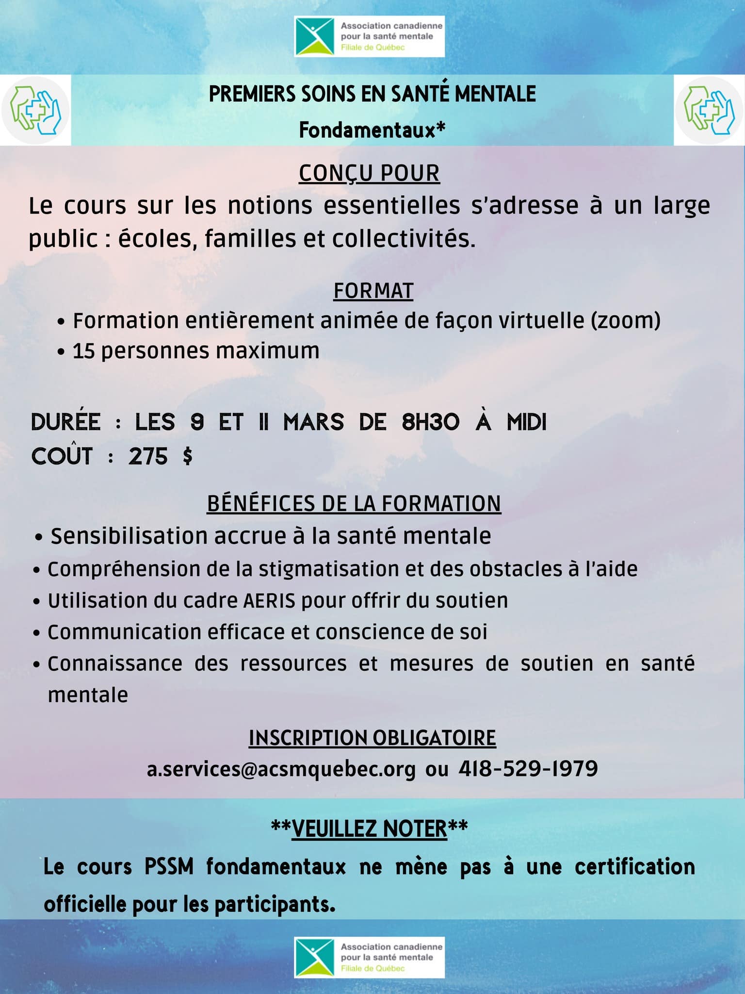 9 11 mars acsm