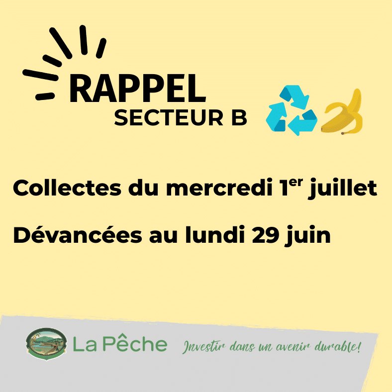 calendrier collectes report RC
