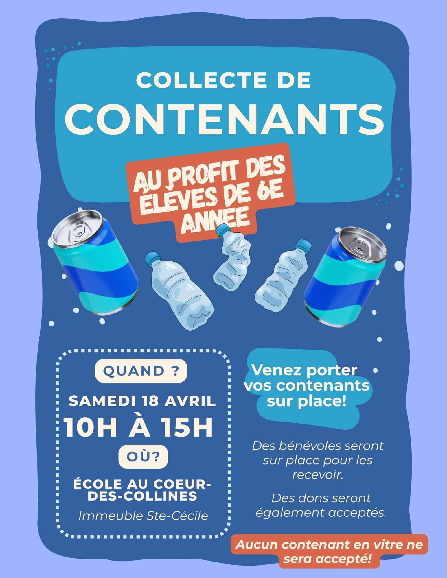 18 avril Collecte des contenants