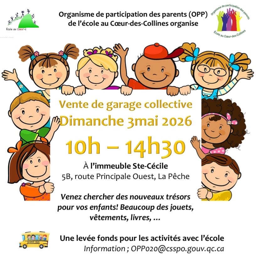 3 mai vente de garage ecole 2026