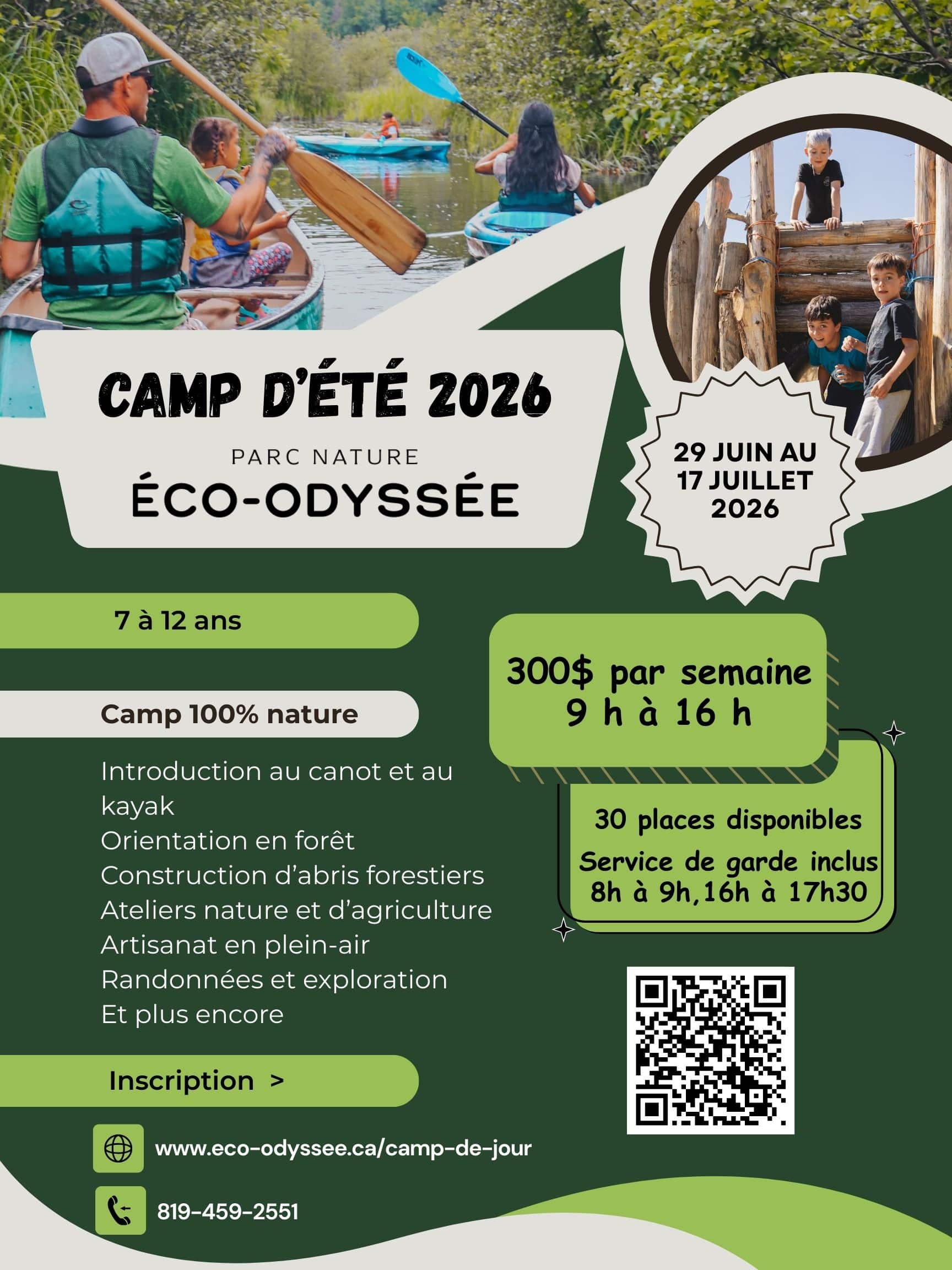 camp ete 2026 eco odyssee