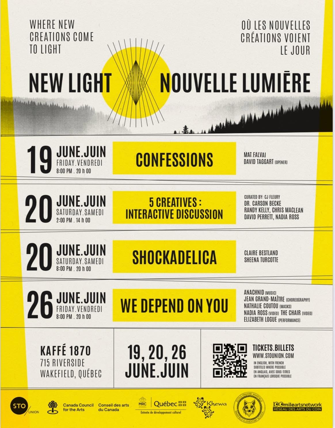 19 20 et 26 juin Nouvelle lumiere