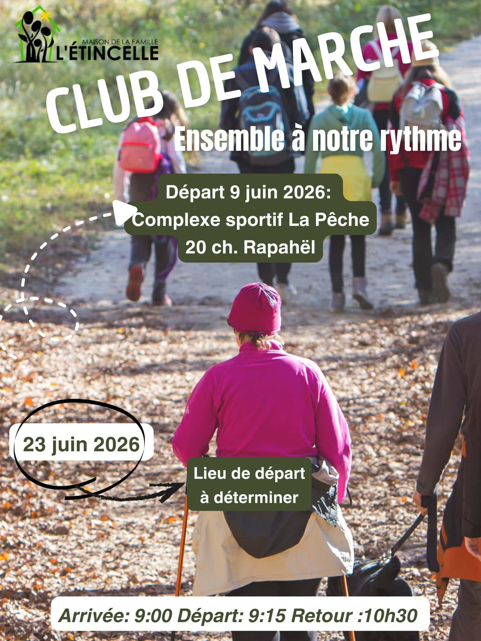 9 juin 2026 Club de marche