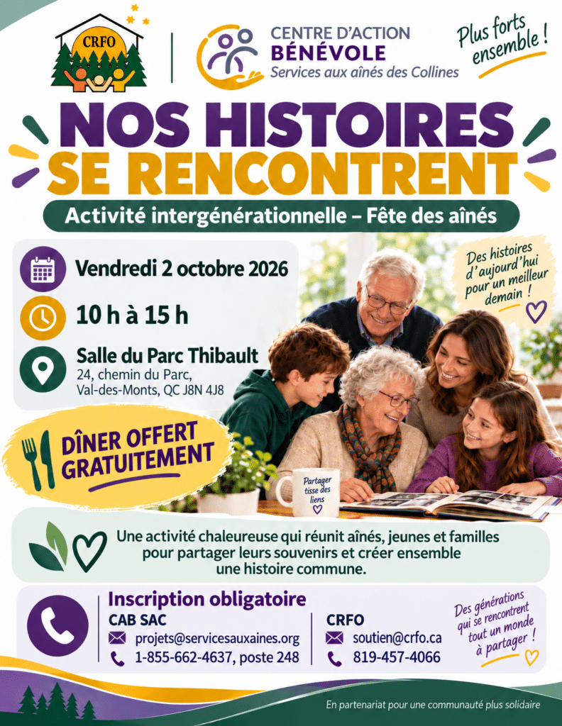 JOURNÉE NATIONALE DES AÎNÉS 💌 2 2 oct 2026 Activite CAB SAC CRFO 2